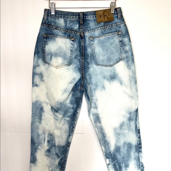 Calvin Klein Denim - Calvin Klein Vintage 90s Classic 5 Pocket Double Stone Wash High Rise Mom Jeans